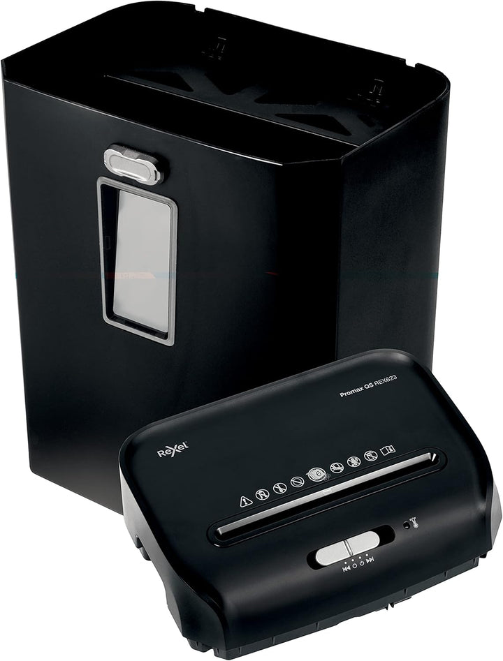 RX:Shredder ProMax QS REX623 EU 6 Blatt P4 - Partikelschnitt 23 Liter, 6 Blatt P4 - Partikelschnitt