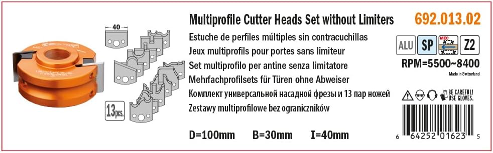 Set multiprofilo Senza Lim. D = 100 x 40 x 30 (All)