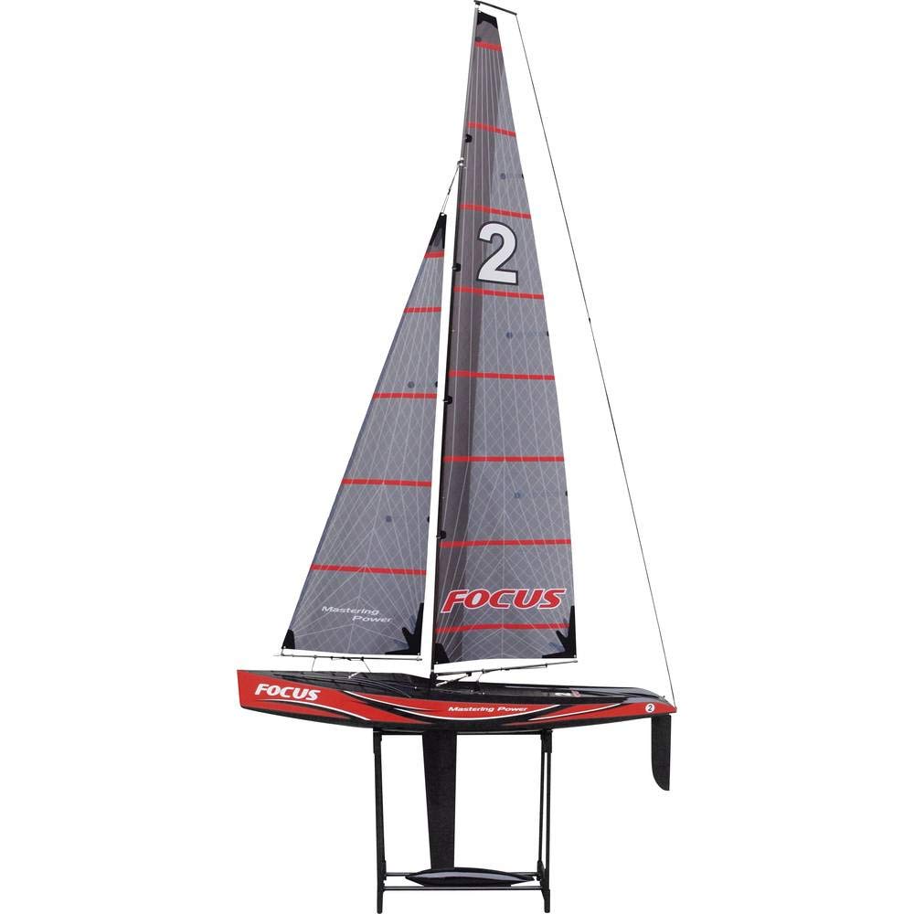 Amewi 26061 - Focus V2-100cm Racing Yacht, 2, 4 GHz, RTR, Schwarz
