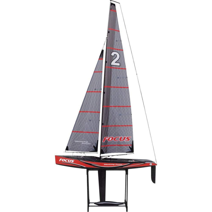 Amewi 26061 - Focus V2-100cm Racing Yacht, 2, 4 GHz, RTR, Schwarz
