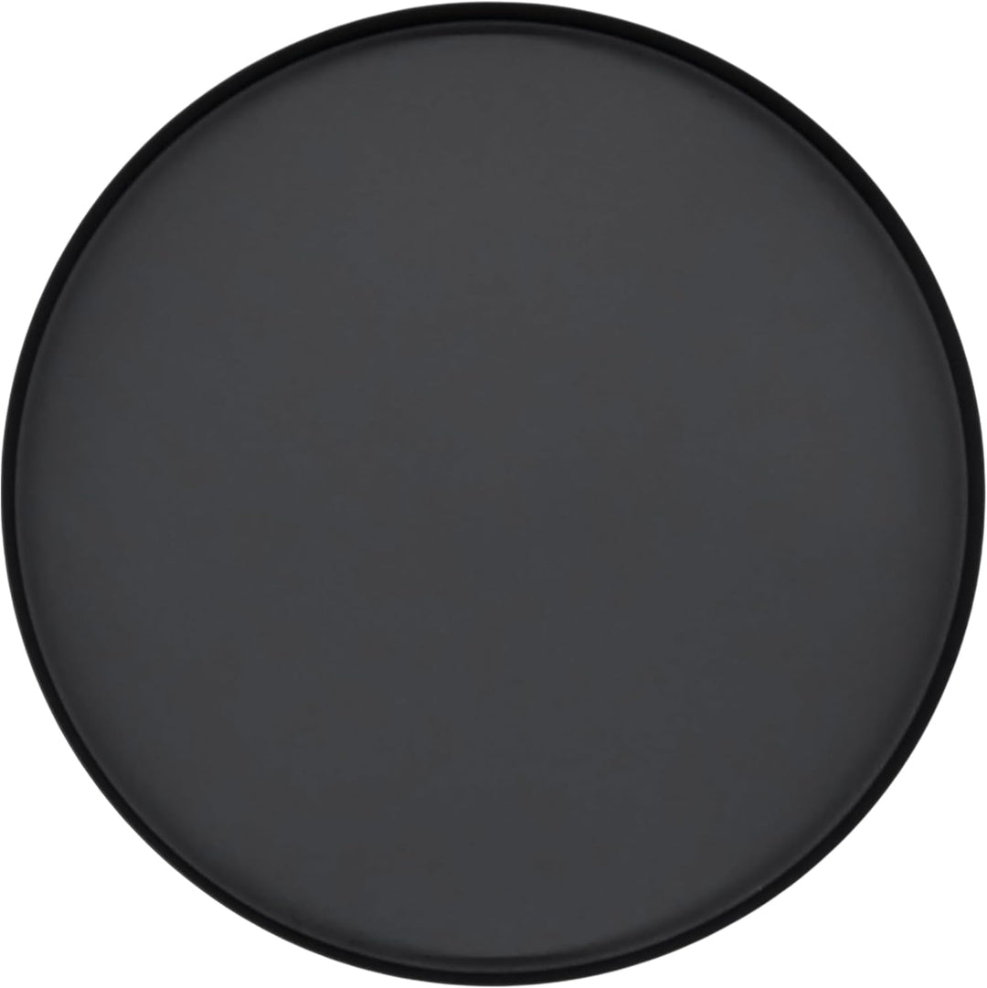 Spetebo Blumenständer Metall schwarz rund - Ø 22 cm - Blumenhocker Industrial Design für Innen - Pfl