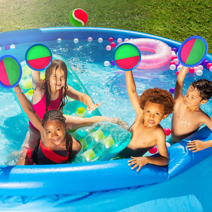 Klettballspiel für Kinder Klettball Strandspielzeug Strandspiele Klettspiel Wurfspiel Spielzeug Gart