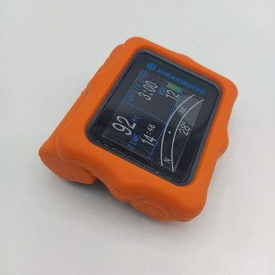 SHAMROCK HEALTH Schutzhülle aus Silikon für Tauchcomputer Shearwater Perdix, Orange, Orange