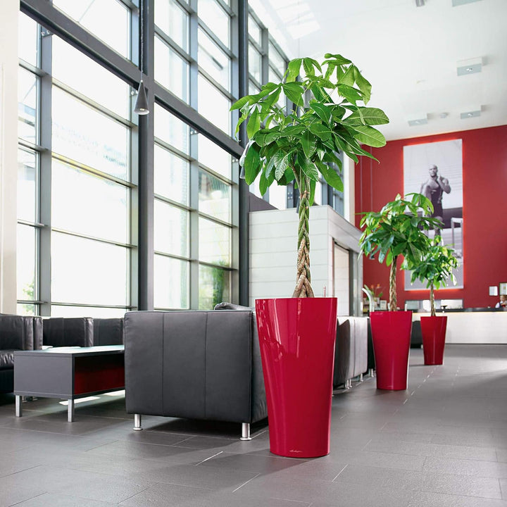 LECHUZA DELTA Premium 40 scarlet rot hochglanz 15559 Scarlet Rot Hochglanz 39x39x75.5 cm Single, Sca