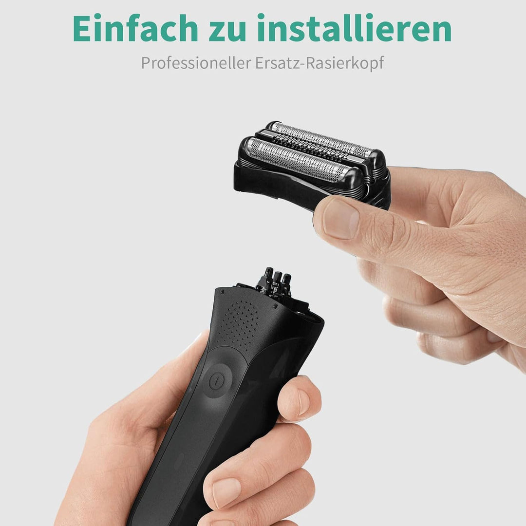 Serie 3 Scherkopf Kompatibel mit Braun Rasierer Herren Elektrisch, S3-21B Ersatzscherkopf 300s, 310s