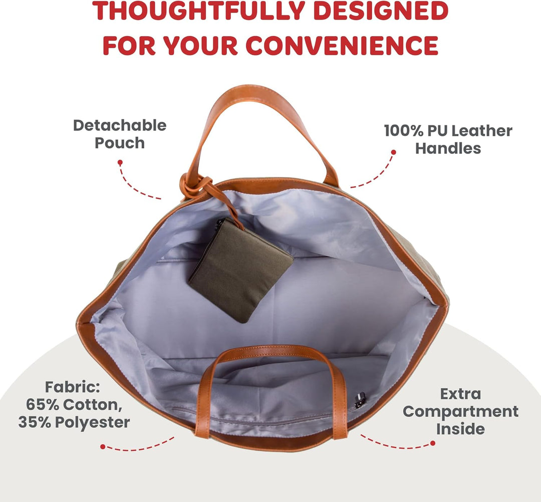 Childhome, Family Bag, Wickeltasche, Reise-/Wochenendtasche, grosses Fassungsvermögen, abnehmbare Ta