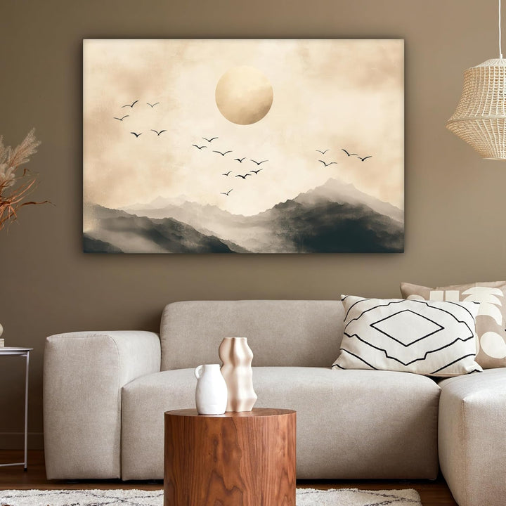 MuchoWow© Leinwandbild Gross 120x80 cm XXL Dekoration Wohnzimmer Bilder Pictures Wall Decoration Liv