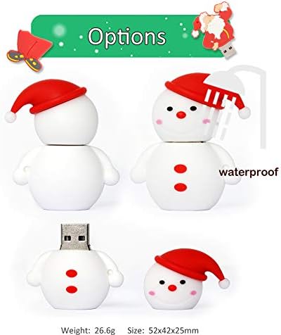 LEIZHAN USB-Stick 5 Stück 32GB Speicherstick mit Niedlichen Weihnachtsserie Geschenk für Studenten u