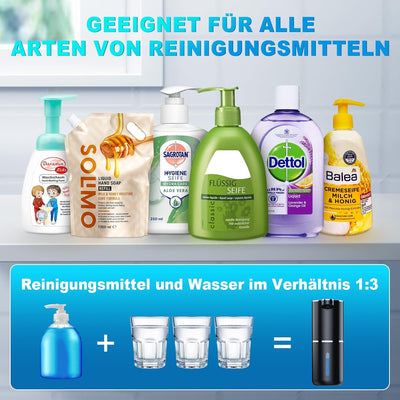 Seifenspender Automatisch,380ml Wandbefestigung Berührungslos Elektrischer Seifenspender mit Sensor,