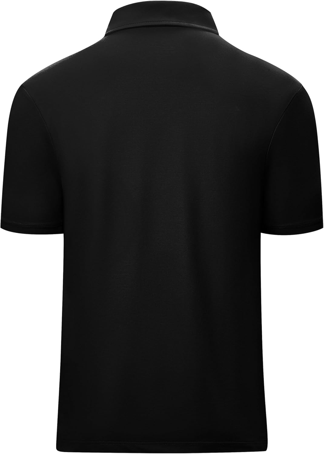 Poloshirt Herren mit Zipper Kurzarm Basic Polo Hemd Schnelltrocknend Golf T-Shirts Sport Atmungsakti