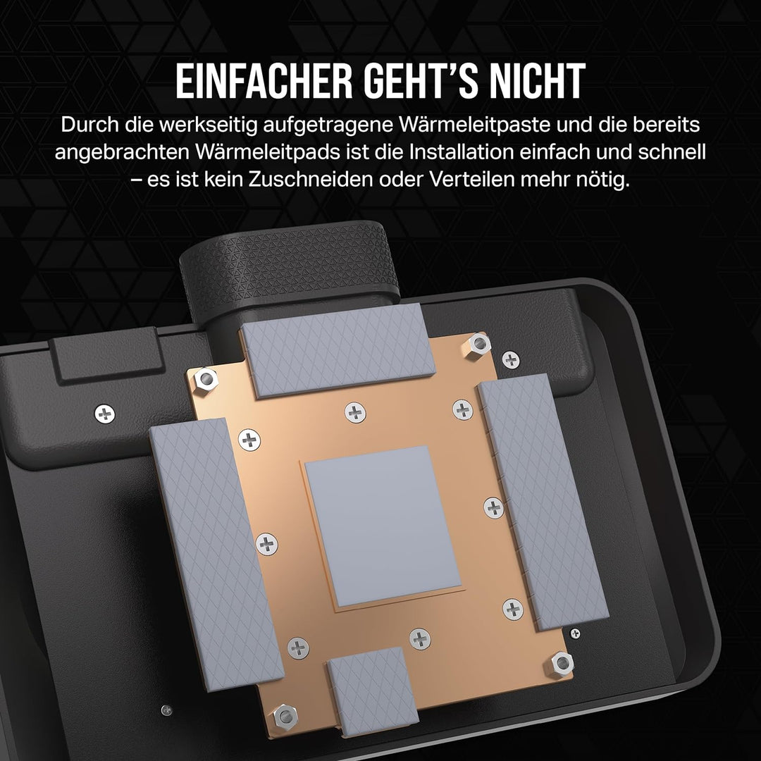 CORSAIR iCUE LINK XG3 RGB Hybrider GPU-Wasserkühler - Hybride individuelle Kühlung - Passend für 407