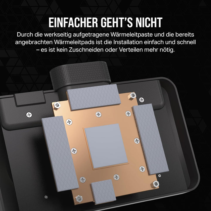 CORSAIR iCUE LINK XG3 RGB Hybrider GPU-Wasserkühler - Hybride individuelle Kühlung - Passend für 407