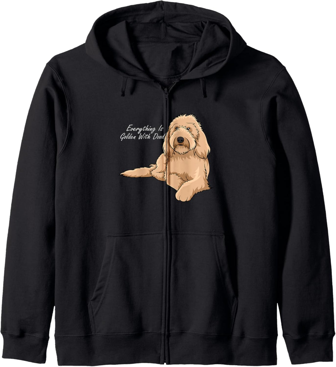 Alles ist golden mit meinem Goldendoodle Kapuzenjacke