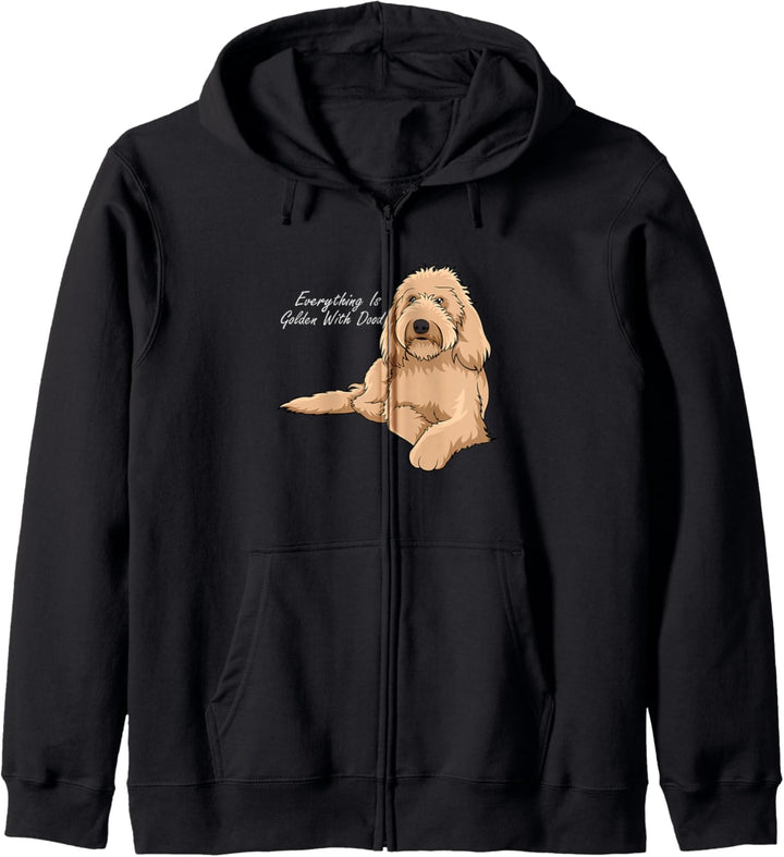 Alles ist golden mit meinem Goldendoodle Kapuzenjacke