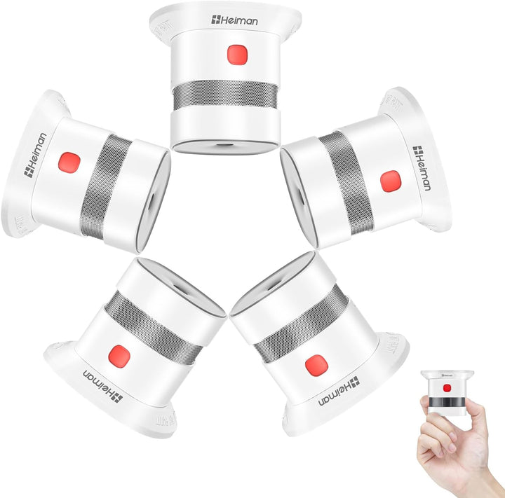 HEIMAN Rauchmelder Mini Feuermelder mit 10 Jahren Batterielaufzeit TÜV und EN14604 Zertifizierter Ra