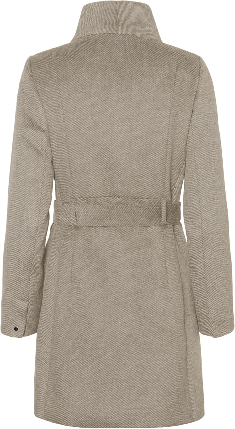 VERO MODA Female Mantel VMTWODOPE Mantel, Silver Mink/Detail:MELANGE