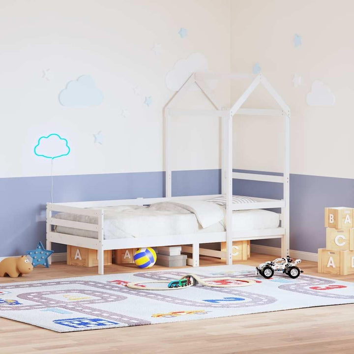 vidaXL Dach für Kinderbett, Kinderbettdach mit offener Seite, Kinderbetthimmel für Schlafzimmer, Bet