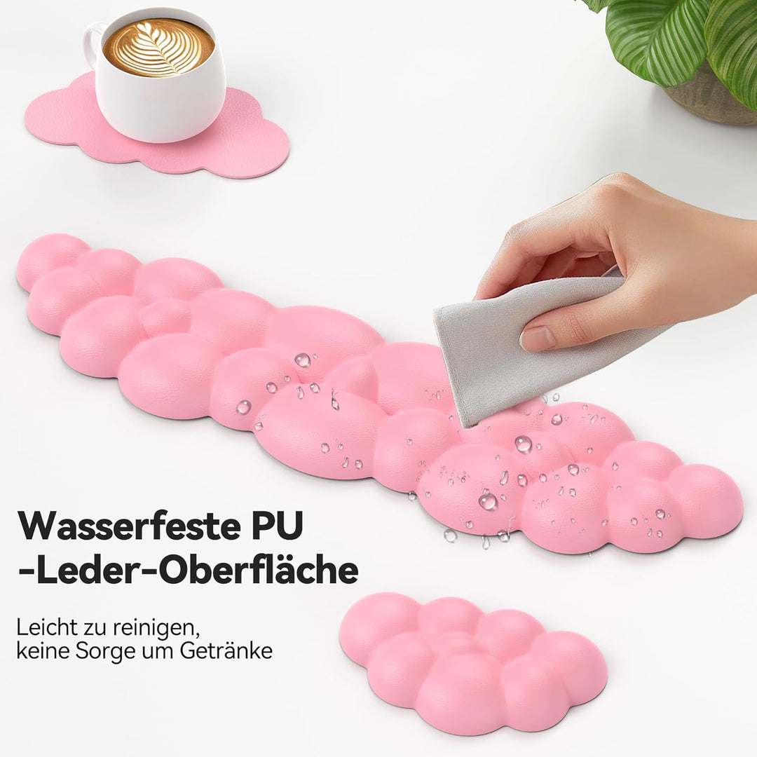 TECKNET Wolke Handballenauflage Tastatur, Ergonomisches & Entspannendes Handgelenk: Memory-Schaum mi