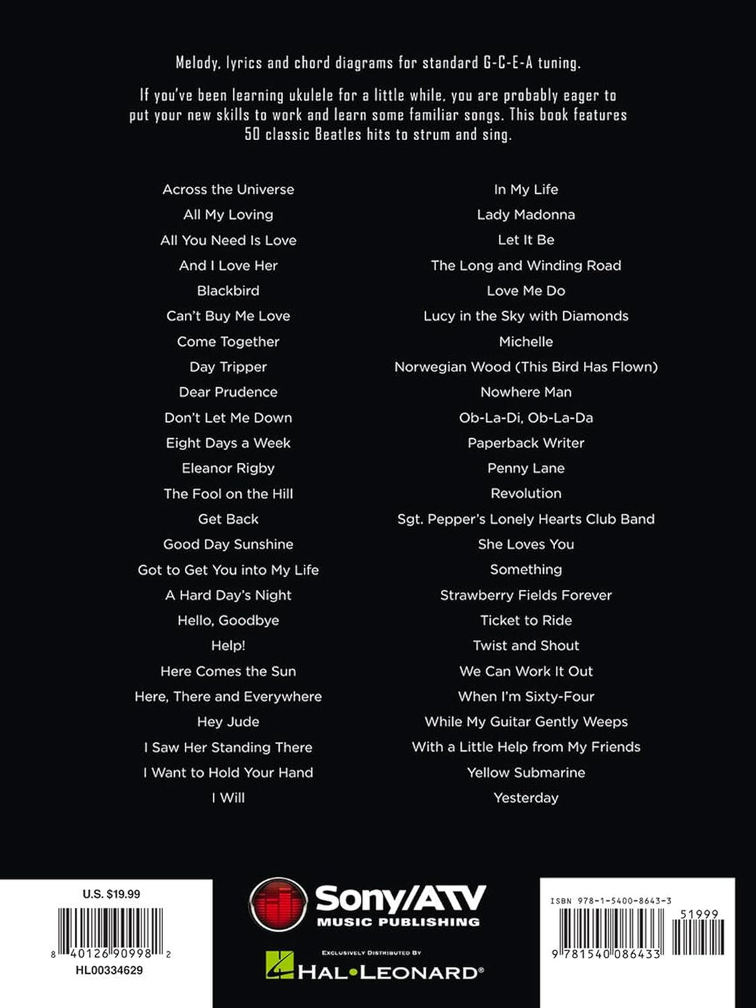 First 50 Songs by the Beatles You Should Play on Ukulele, Taschenbuch