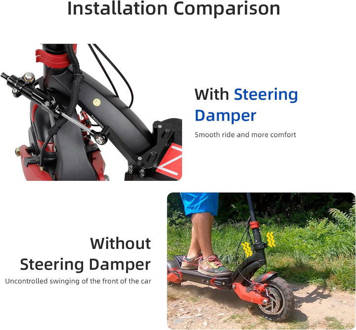 ulip Lenkungsdämpfer Set für Speedual Zero 10 x 10 Zoll Dämpfungslineal Stabilisator Zubehör Elektro