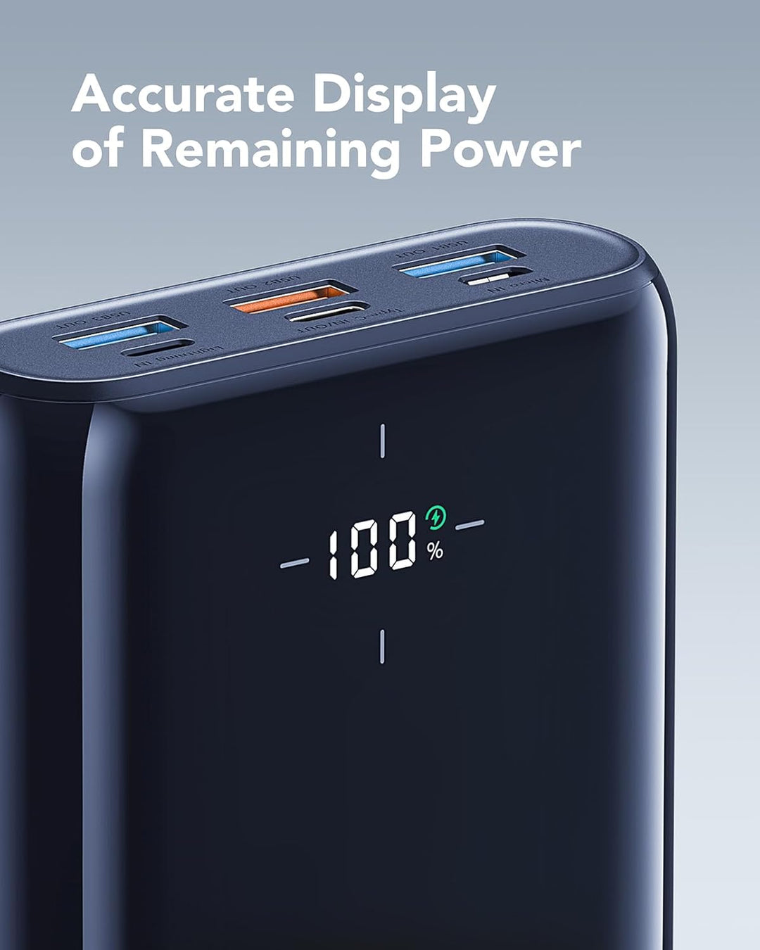 VIYISI Power Bank 20W PD Schnelles Aufladen Externe Handyakkus, Powerbank USB C mit LED Display, Akk