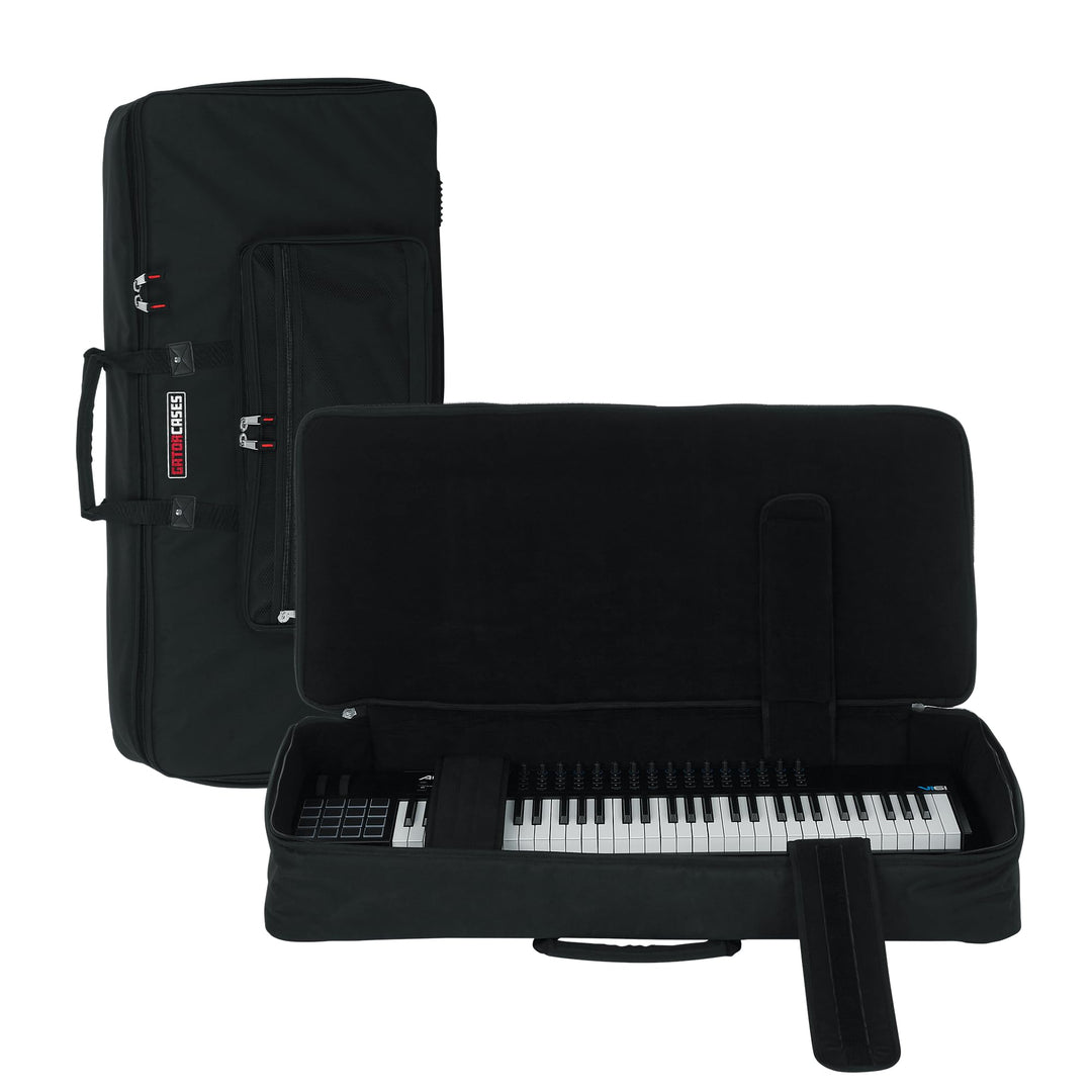 Gator Cases GKB Serie gepolsterte Keyboard Gig Bag für 61-Tasten-Keyboards (GKB-61) 61 Schlüssel, 61