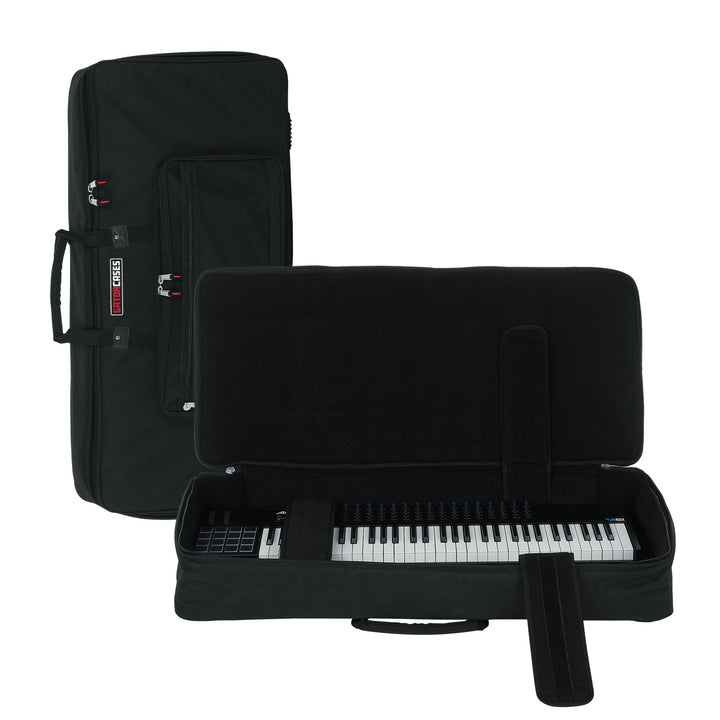 Gator Cases GKB Serie gepolsterte Keyboard Gig Bag für 61-Tasten-Keyboards (GKB-61) 61 Schlüssel, 61