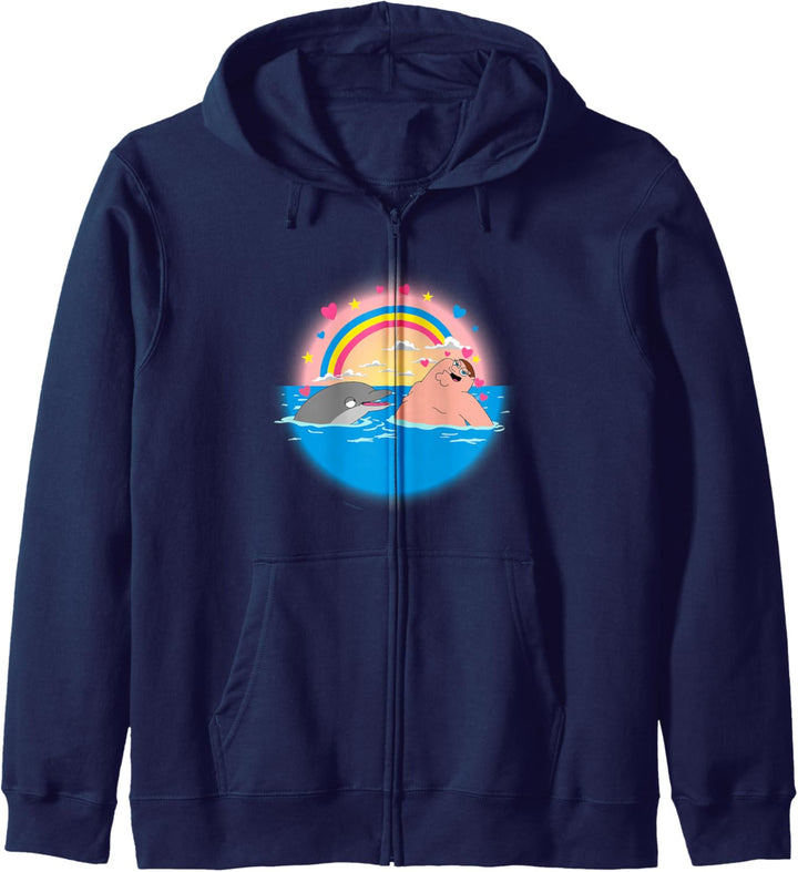 Family Guy Peter Delfin & Regenbogen Kapuzenjacke