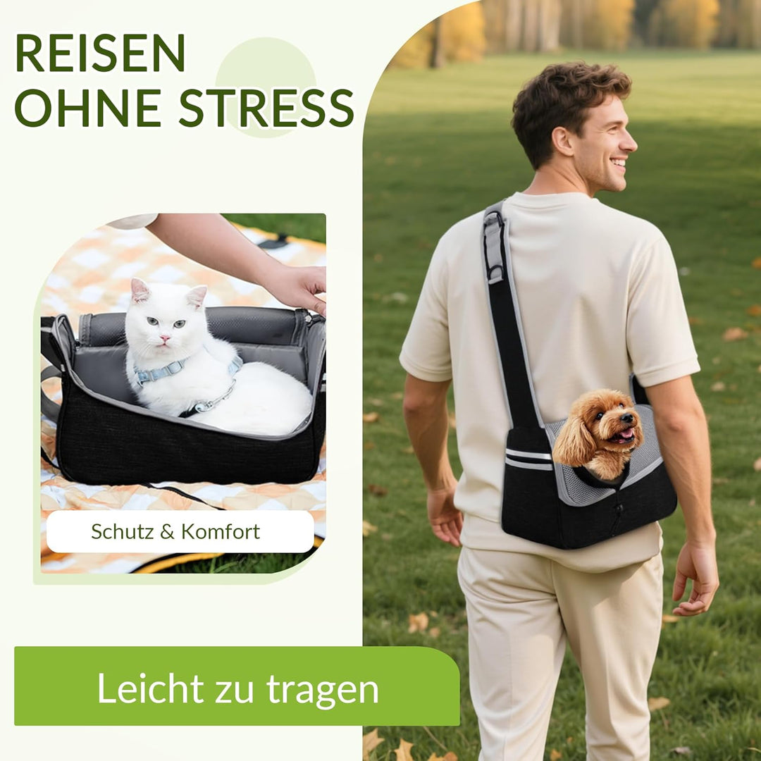 ALLSOPETS Hundetasche Tragetuch Hund Schultertasche Katzentragetasche Haustiere Tasche für Katzen un