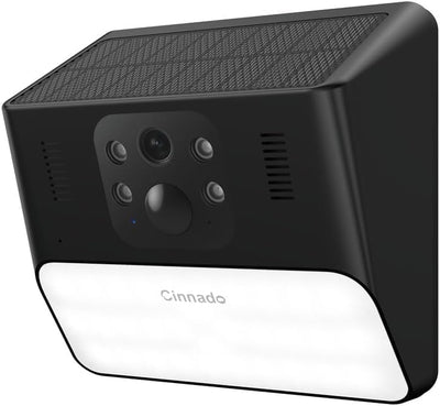 Cinnado Überwachungskamera Aussen Akku Solar - 2K Kabellose WLAN Kamera Überwachung Aussen, Outdoor