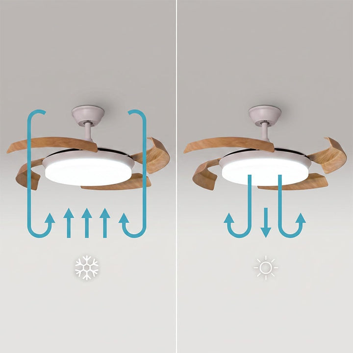Cecotec Deckenventilator mit Licht Aero 4500 Puzzle Invisible Black | 30 W DC-Motor, Fernbedienung,