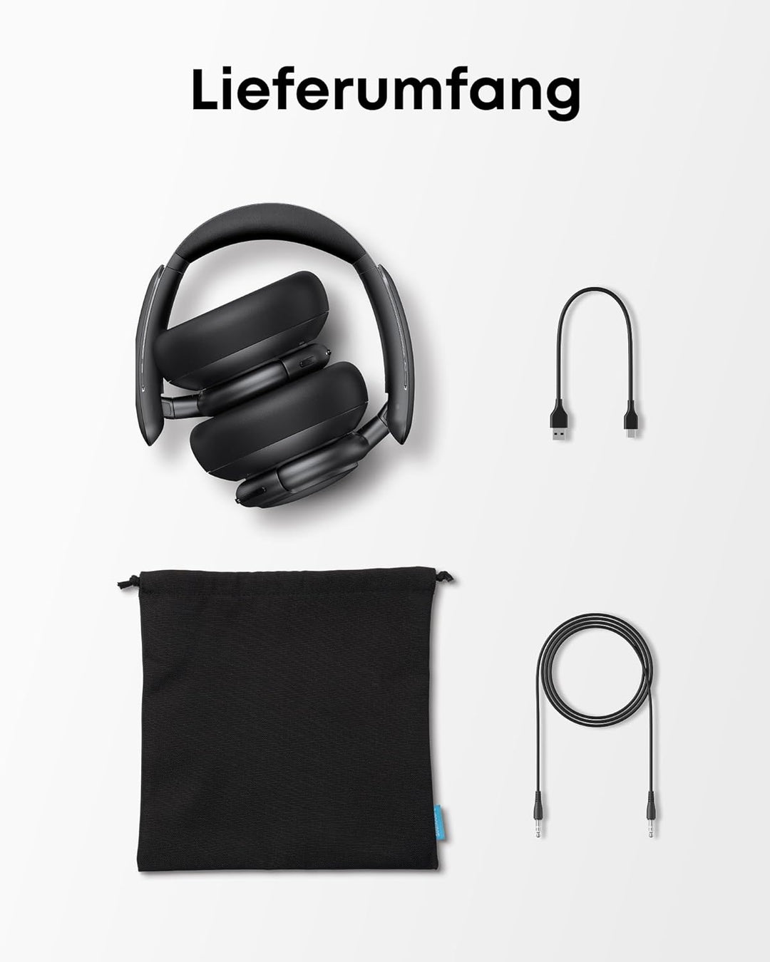 Soundcore by Anker Life Q30 Bluetooth Kopfhörer, Hybrid Active Geräuschisolierung, Individuelle Modi