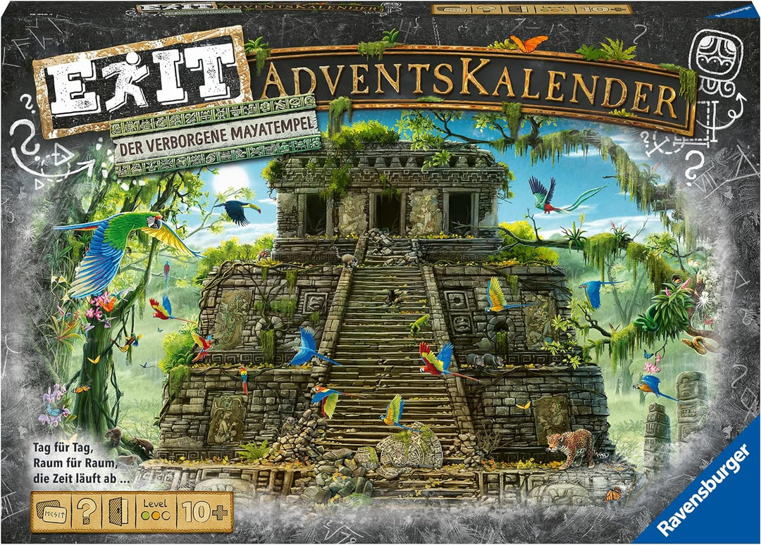 Ravensburger 18956 - EXIT Adventskalender - Der verborgene Mayatempel - 24 Rätsel für EXIT-Begeister