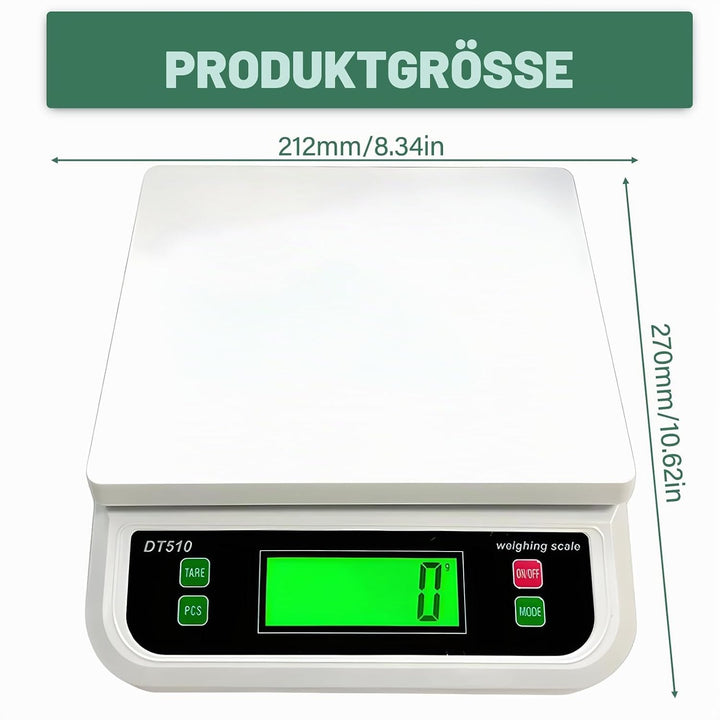 Waage Küchenwaage: 30kg/1g Küchenwaage digital, Food Scale mit LCD-Display Digitalwaage mit 6 Einhei