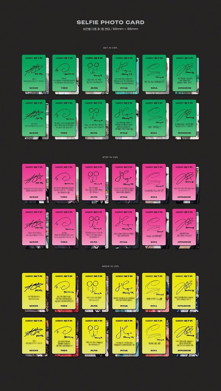 P1Harmony - HARMONY : SET IN 5th Mini Album+Folded Poster (GROW IN ver. / CD Only, No Poster), GROW