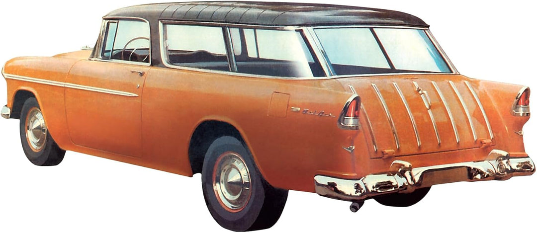 Round2 AMT1005/06 Chevrolet Fahrzeug-1/16 1955er Chevy Nomad Wagon, Weiss/opulenter Garten, Large