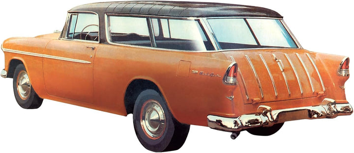 Round2 AMT1005/06 Chevrolet Fahrzeug-1/16 1955er Chevy Nomad Wagon, Weiss/opulenter Garten, Large