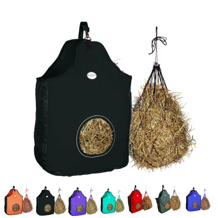 Majestic Ally 1200 D Heu-Futterstation Tragetasche für Pferde, Schafe – hochwertiges Nylon-Netz – re