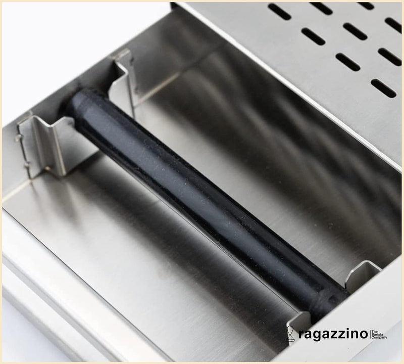ragazzino Kaffee Abklopfbehälter | Sudschublade für Espresso Siebträgermaschine | Abschlagkasten mit