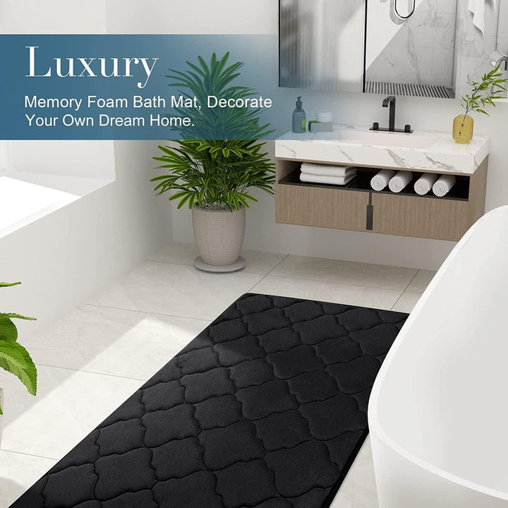 Homaxy Memory Foam Badezimmerteppich rutschfest Badematte Weich Badteppich Saugfähige Badvorleger Wa