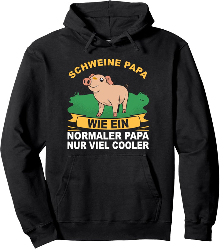 Schweinezüchter Vater Bauernhof Ferkel Bauern Schweine Papa Pullover Hoodie