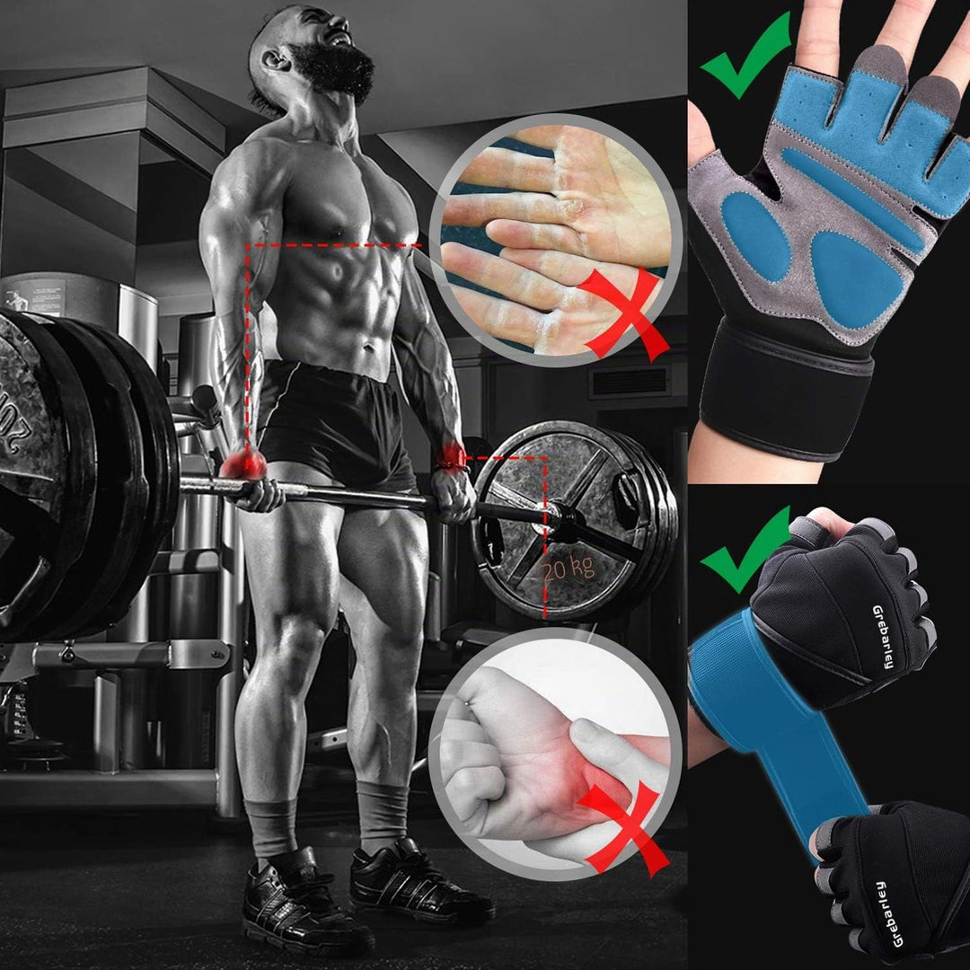 Grebarley Fitness Handschuhe,Trainingshandschuhe für Damen und Herren - Fitness Handschuhe für Kraft