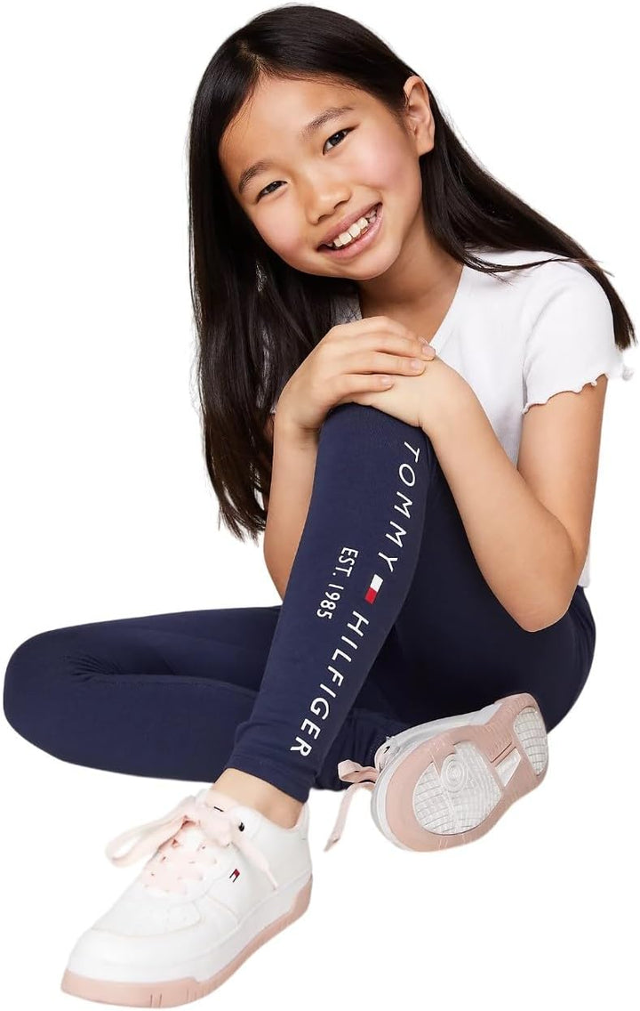 Tommy Hilfiger Mädchen Essential Legging Leggings, 12 Monate