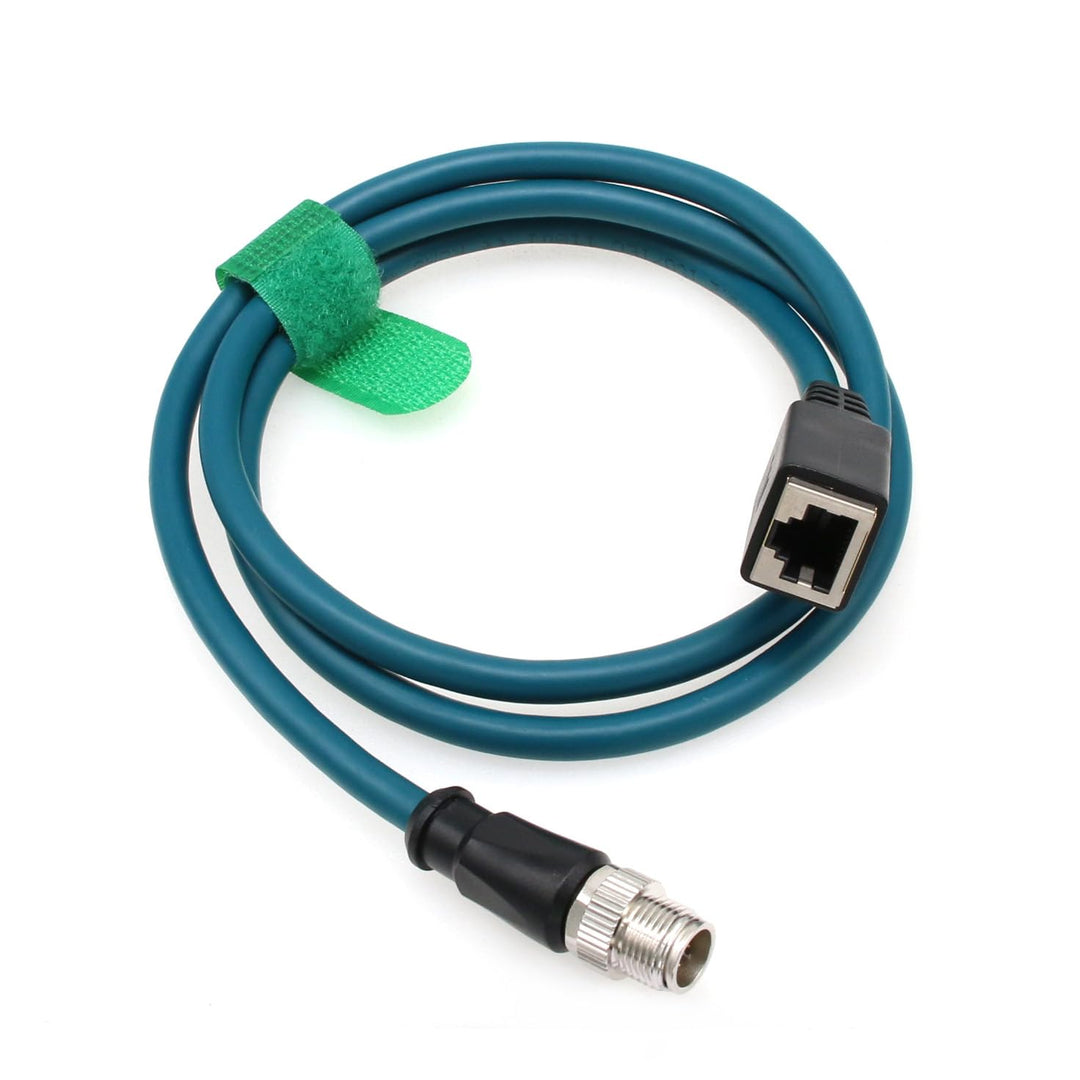 HangTon Sensor Barcodeleser Ethernet M12 8 Pin X-Code auf Buchse RJ45 GigE Kabel für Basler Cognex V
