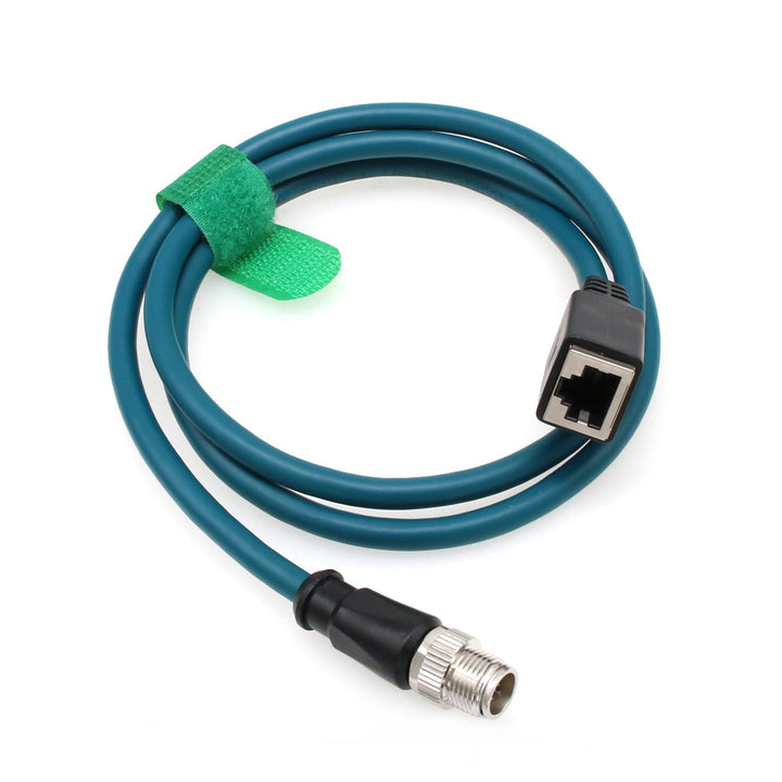 HangTon Sensor Barcodeleser Ethernet M12 8 Pin X-Code auf Buchse RJ45 GigE Kabel für Basler Cognex V