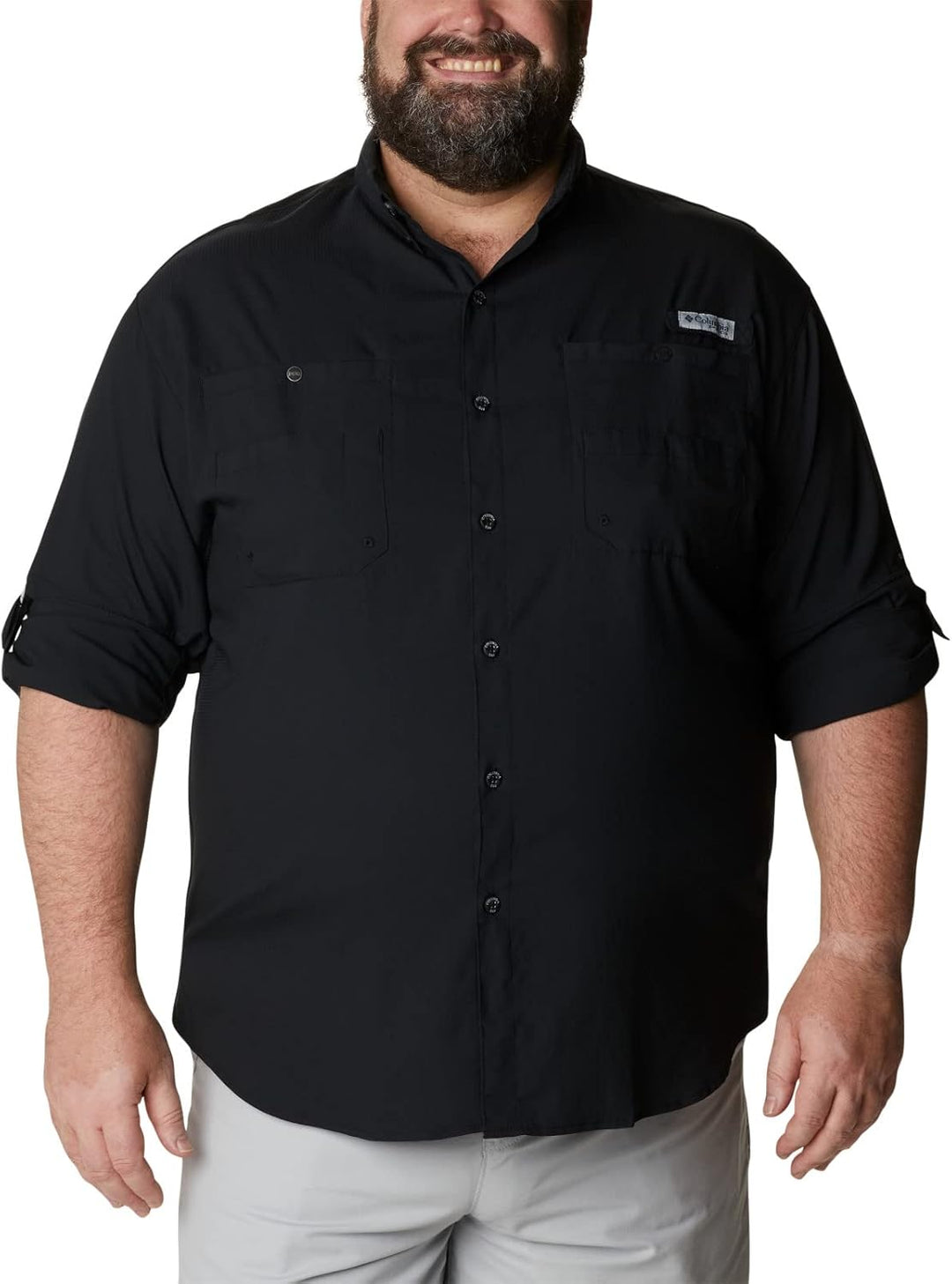 Columbia Herren Tamiami Ii Long Sleeve Shirt Langarmshirt XXL Schwarz, XXL Schwarz