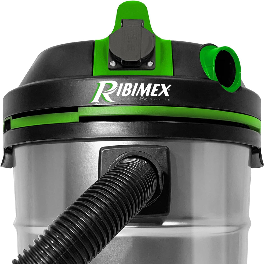 RIBIMEX Aspiri 30 L by PRASP30IT/PEX, RIBIMEX-PRASP30IT/PEX-Abfalleimer saugt Feststoffe und Flüssig