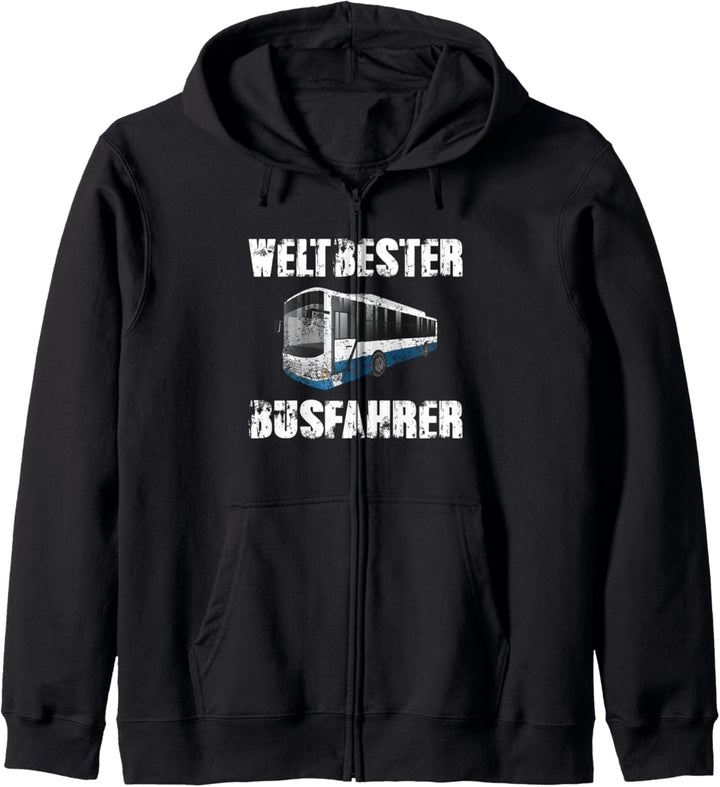 Weltbester Busfahrer Lustiges Busfahrer Bus Beruf Geschenk Kapuzenjacke