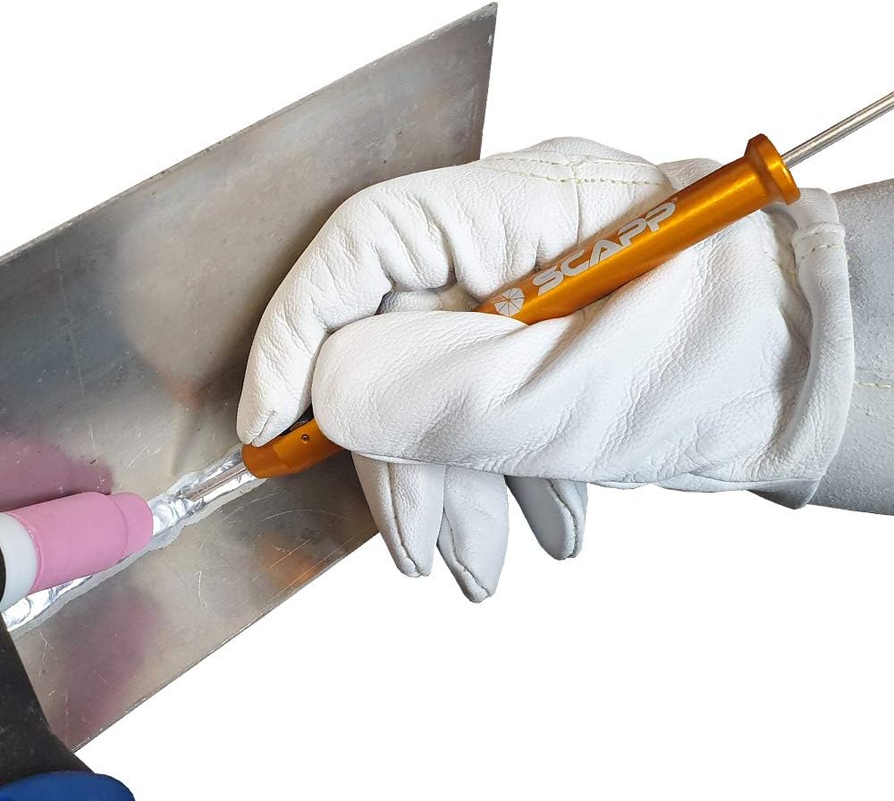 TIG-PEN II - WIG/TIG-Schweissdrahthalter Finger-Schweissdrahtzuführer (Orange), Orange