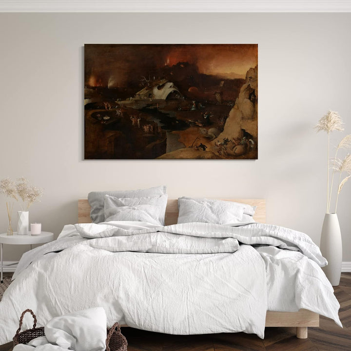 Printed Paintings Leinwand (80x60cm): Nachfolger von Hieronymus Bosch - Christi Abstieg in die Hö 80